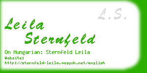 leila sternfeld business card
